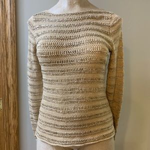 Ralph Lauren cotton & ribbon sweater